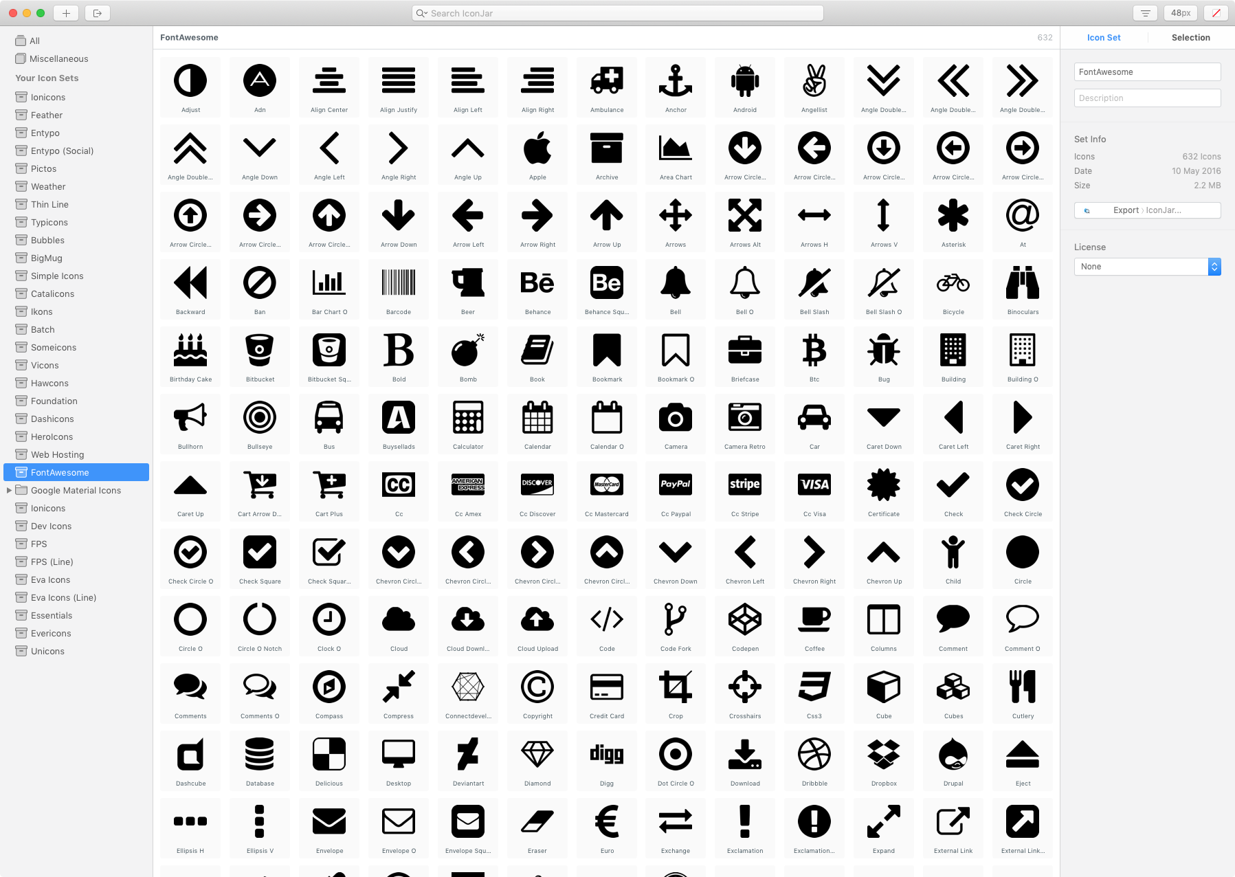 Iconjar all your icons in one place 2 0 3