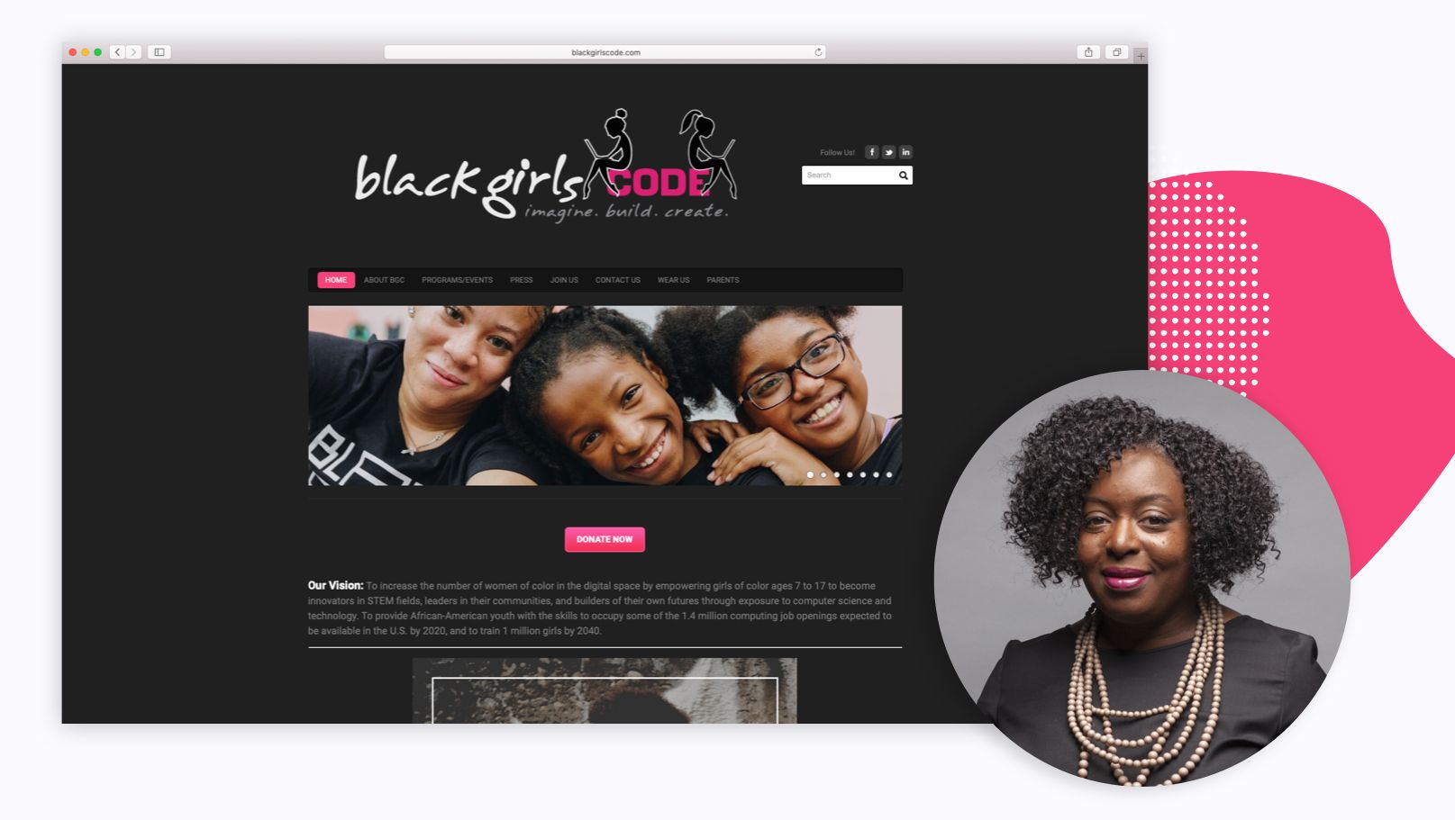Screenshot for Black Girls Code and Founder Kimberly Bryant