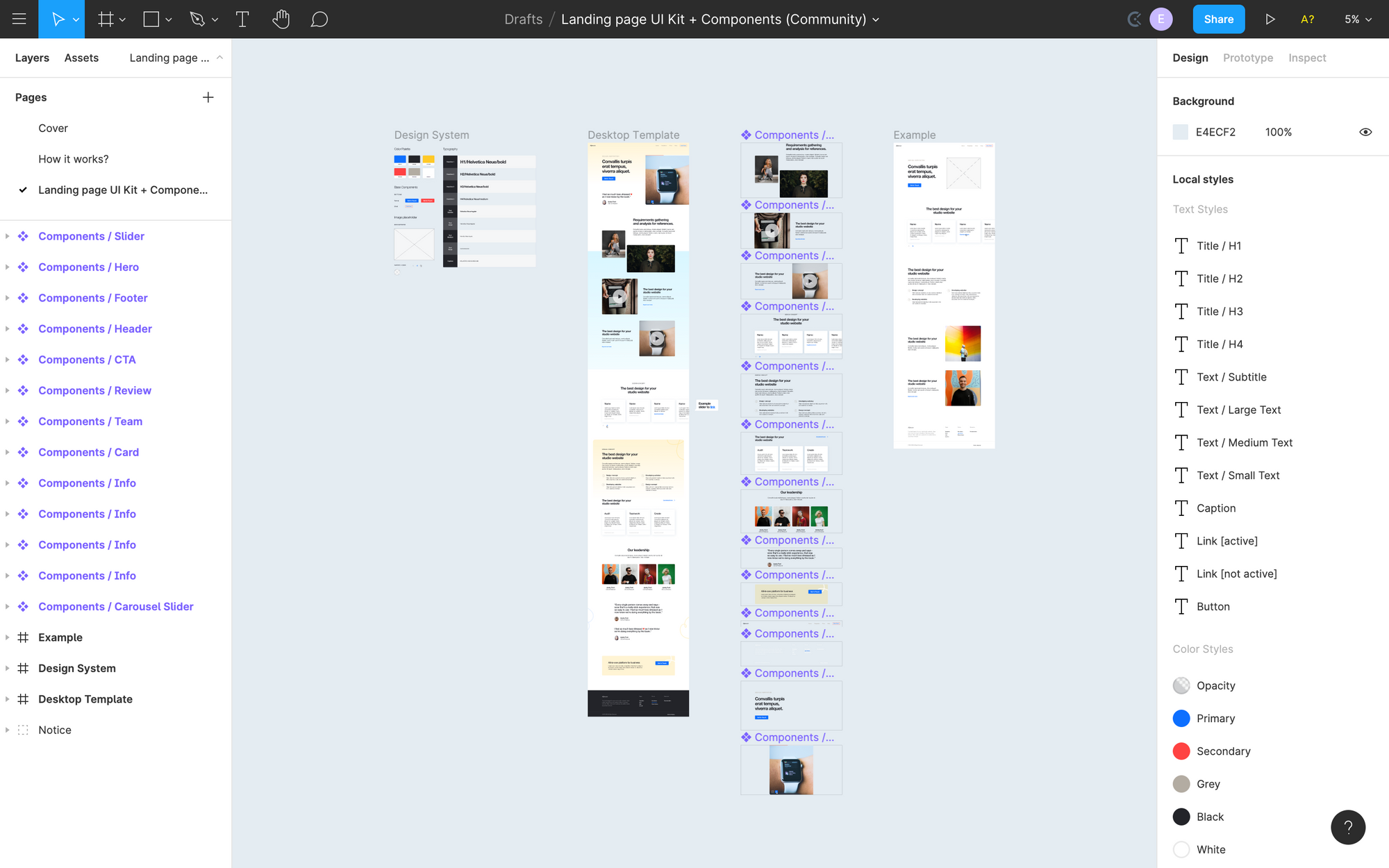 Screenshot of Figma interface