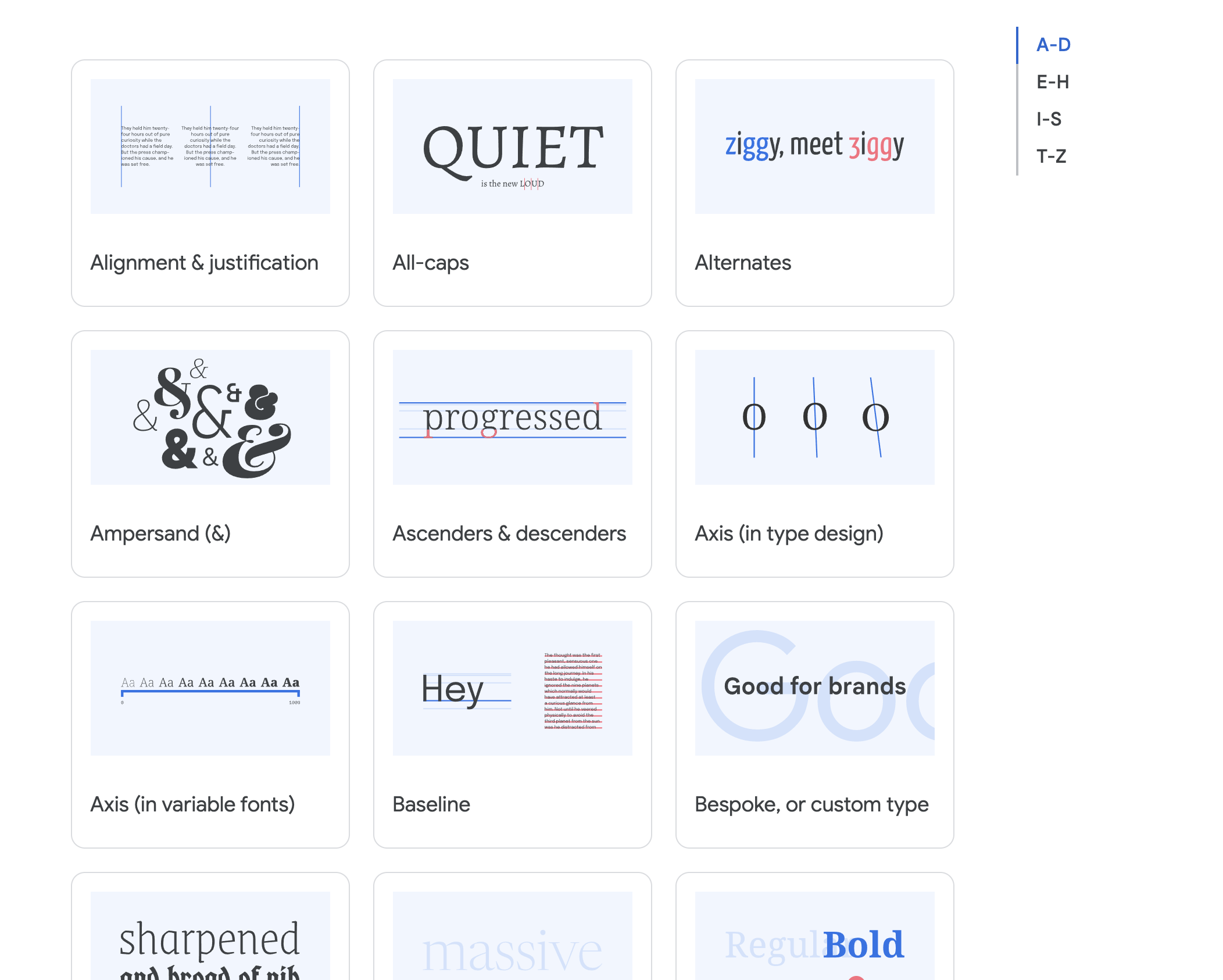 Google Fonts Knowledge Typography Glossary