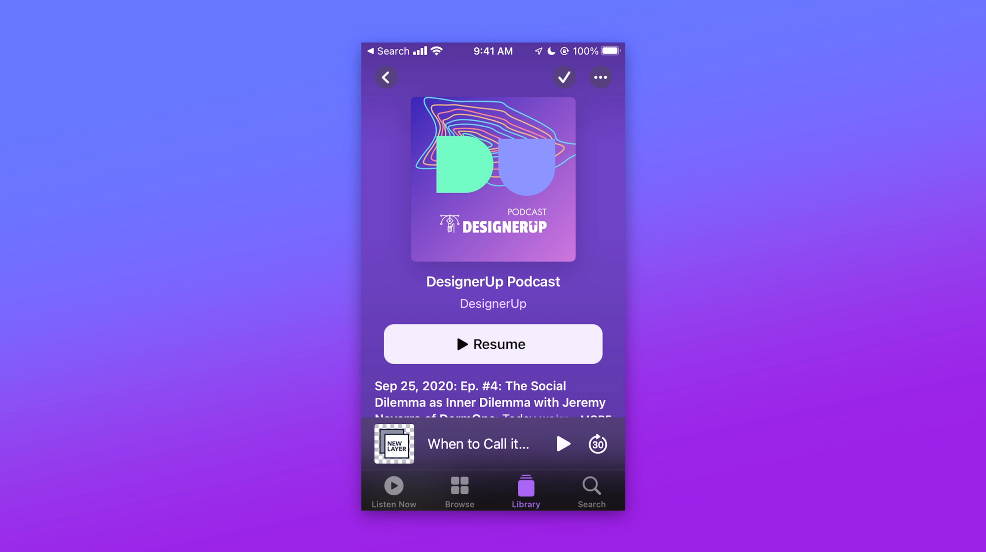 The DesignerUp Podcast Purple Cover