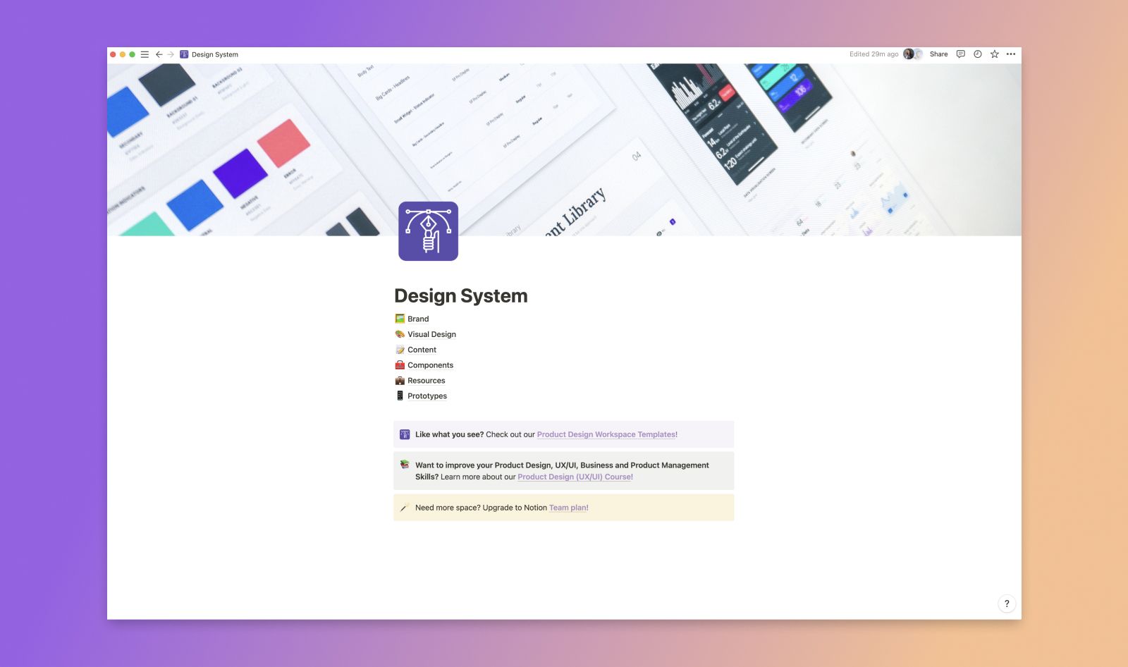 ADOBE XD Design System Template