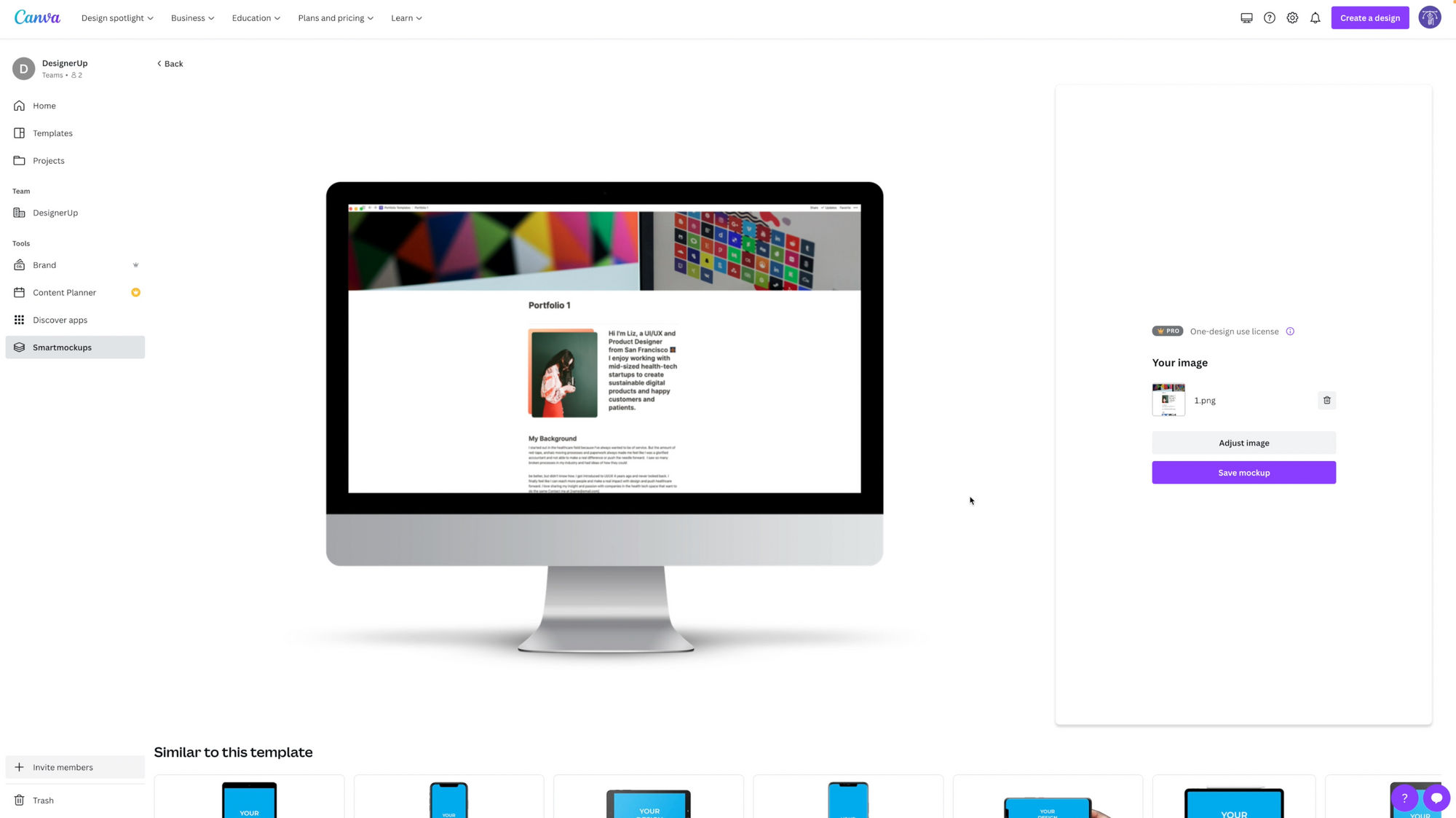 iMac desktop with screenshot placed inside