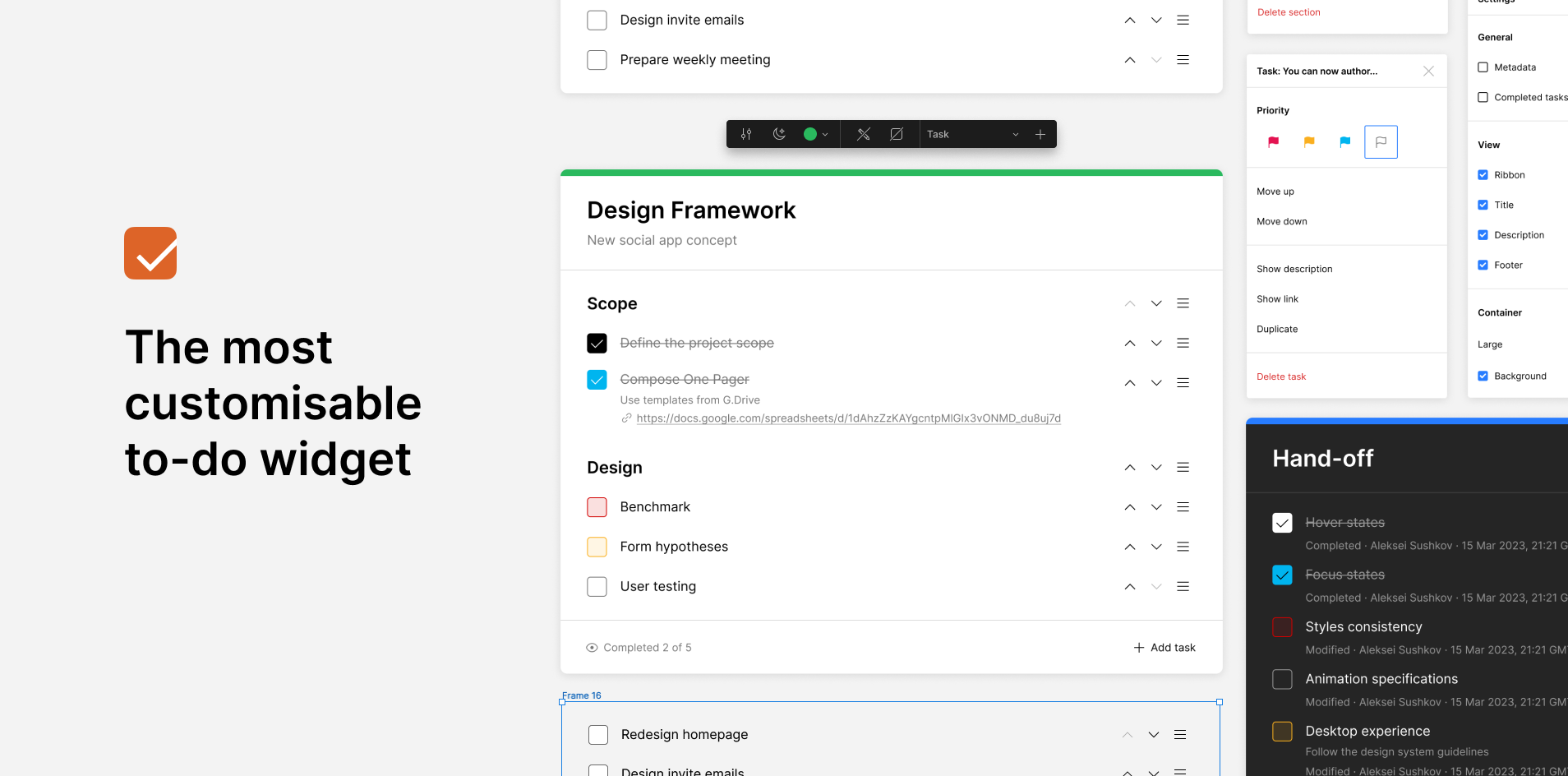 How To Add a Simple To-Do List or Checklist For Your Project Inside of Figma