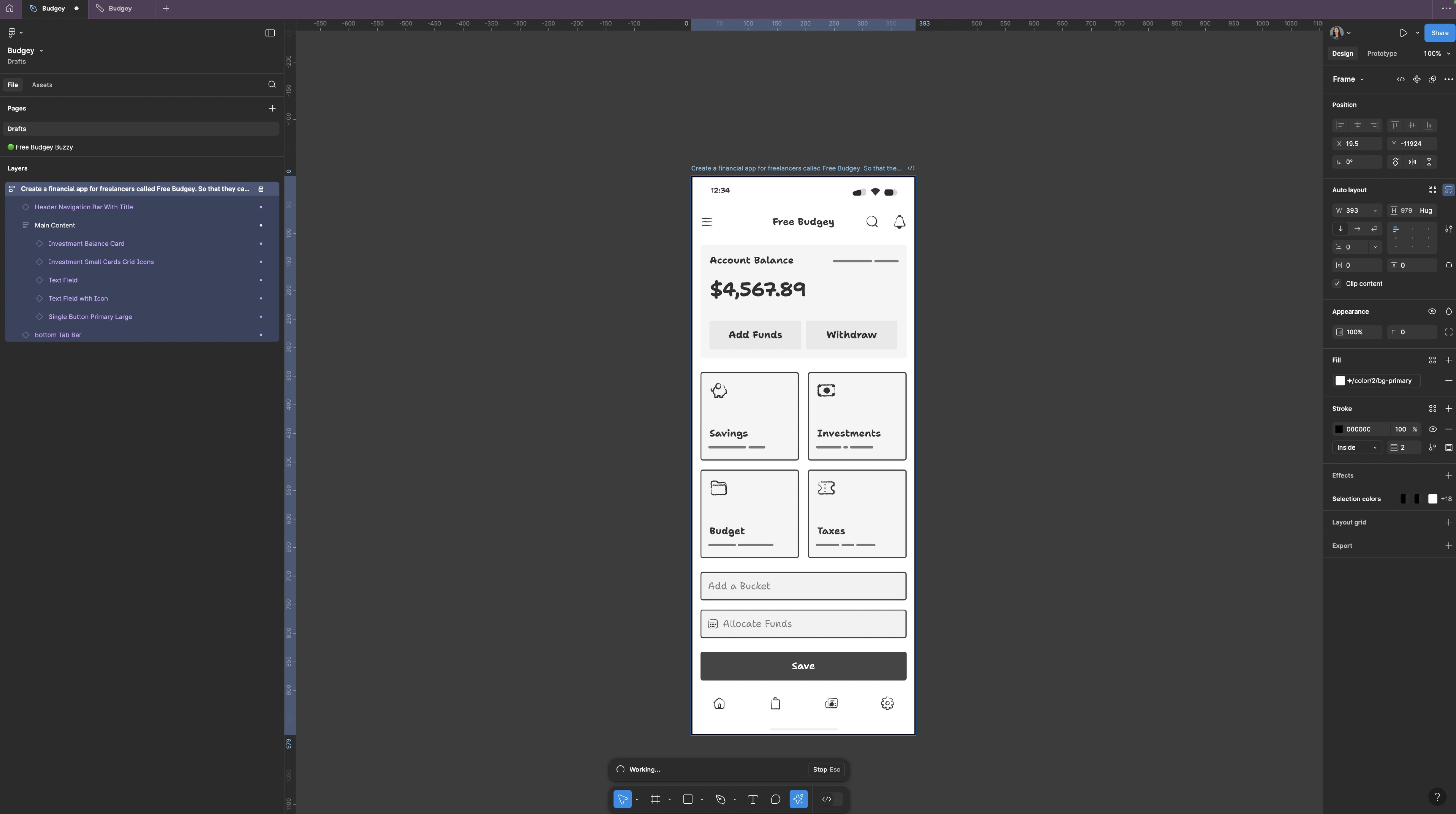 White and Black wireframe