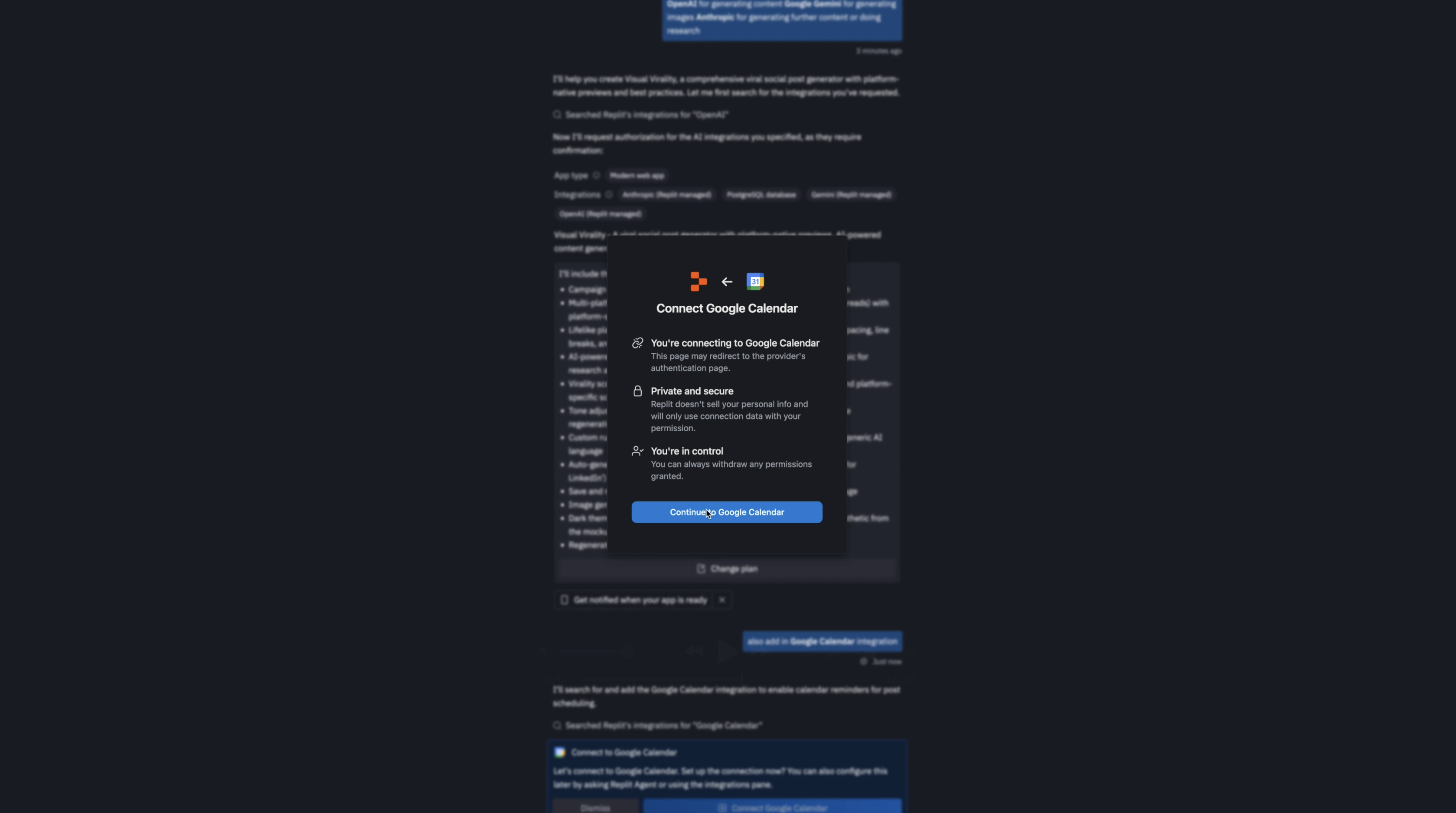Connect Google Calendar