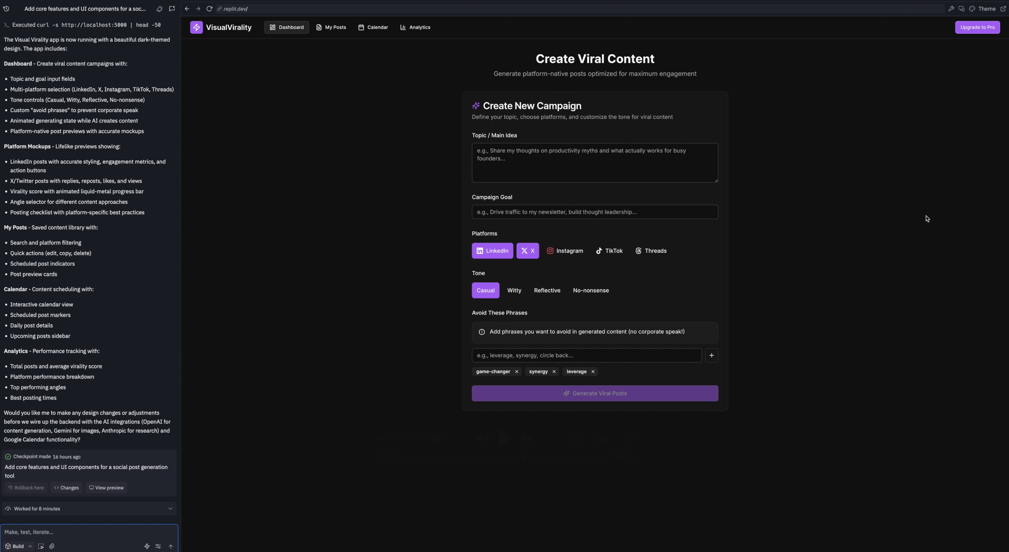 First version of Visual Virality