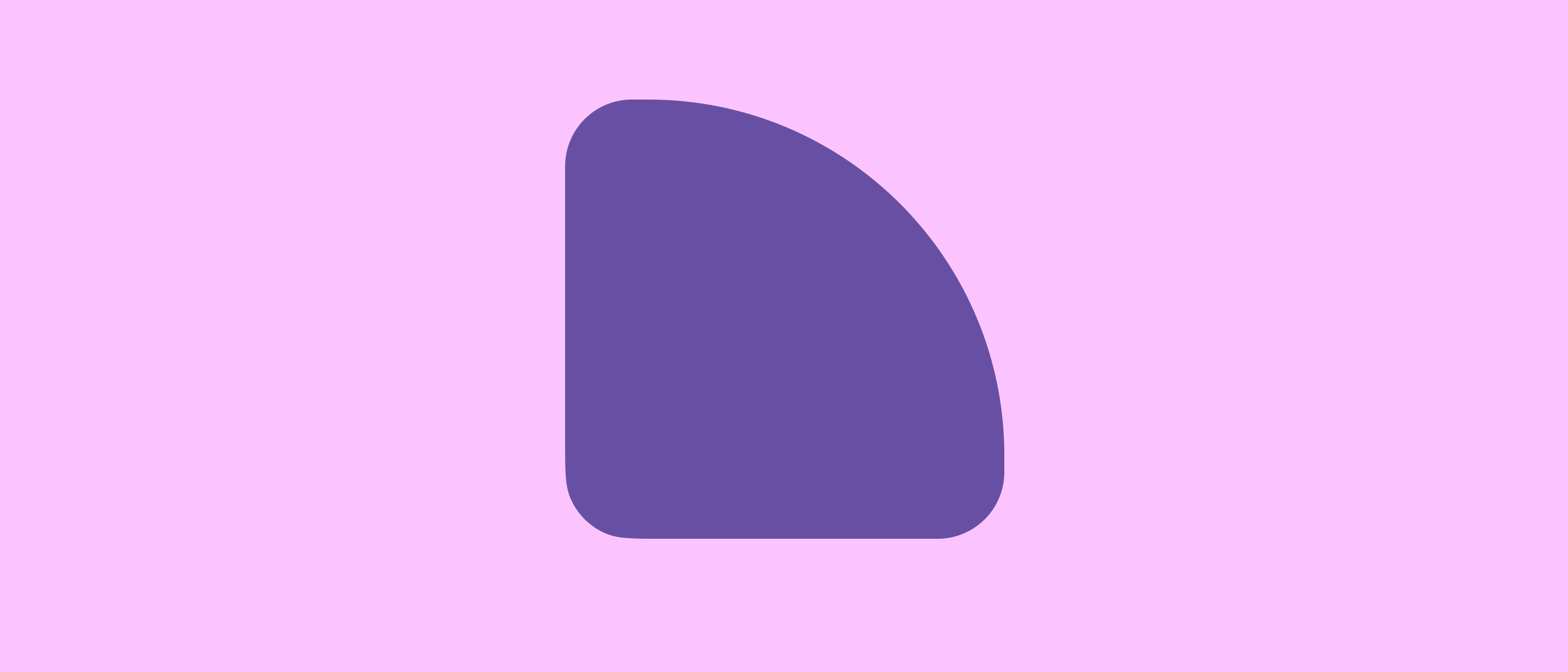 Pink background with purple abstract shape
