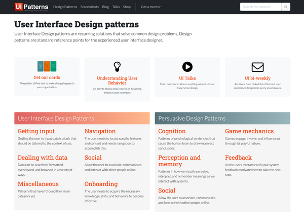 The Best Collections of Real UX/UI Design Patterns