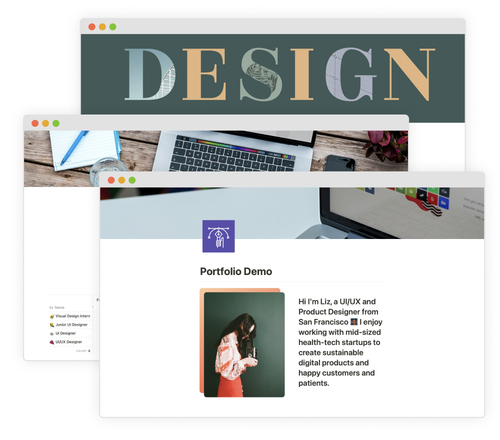 Notion Product Design Portfolio Template Pack